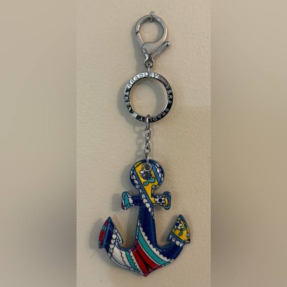 Vera Bradley Accessories - NWOT Vera Bradley Anchor Keychain Marina Paisley Pattern